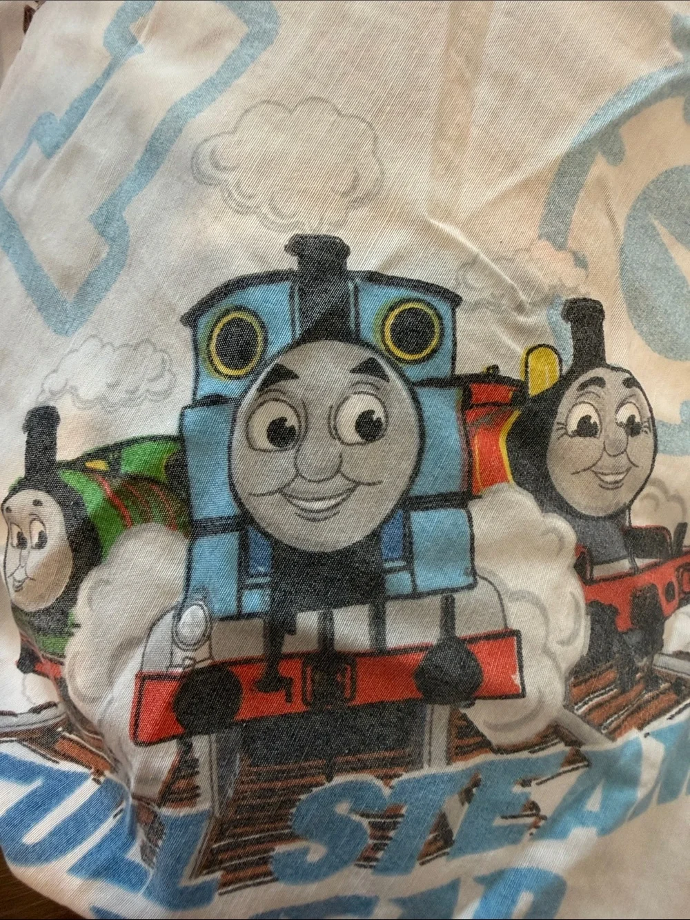 Blue Thomas Train Bed Sheet Set - Steam Ahead Design
